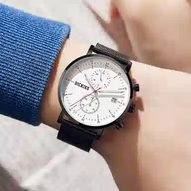 Dickies New School Series Quartz Watch 41mm White Dial