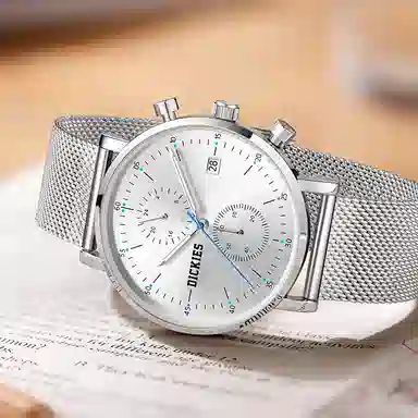 Dickies New School Series Quartz Watch 41mm White Dial