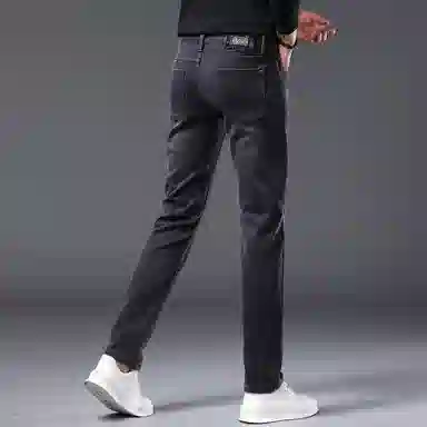 特斯型 高端轻奢修身牛仔裤男秋季欧洲站潮牌高级感小脚长裤子 男款