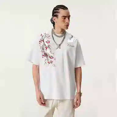 KIRHNE Rose Wings T-Shirt