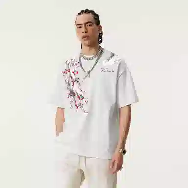 KIRHNE Rose Wings T-Shirt