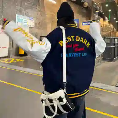 KIRHNE Vintage Baseball Jacket