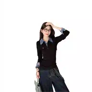 望莱仕 时尚舒适休闲长袖针织衫 女款