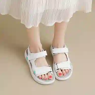 华耐 外穿舒适魔术贴百搭 沙滩凉鞋 女