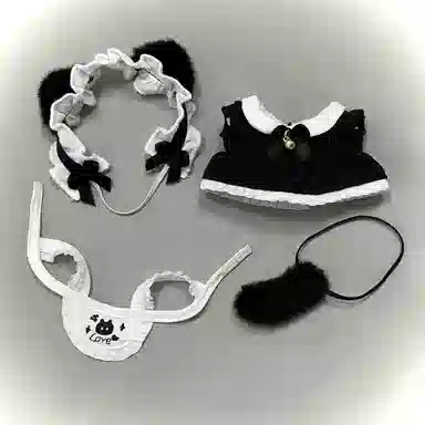 启启 猫咪换装 可爱 娃衣着替