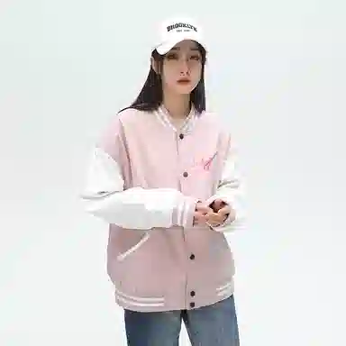 金贝勒  美式高街创意流星字母印花设计高级感学院风青少年夹克外套学生党休闲百搭宽松亲肤舒适棒球服 男女同款