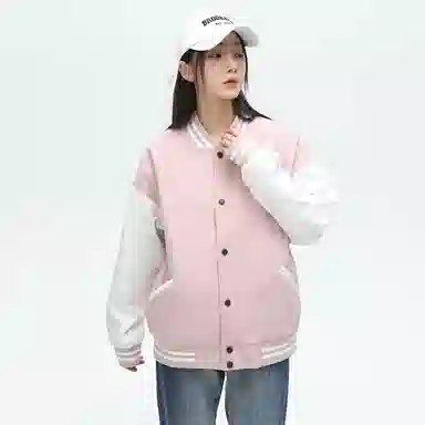 金贝勒  美式高街创意流星字母印花设计高级感学院风青少年夹克外套学生党休闲百搭宽松亲肤舒适棒球服 男女同款