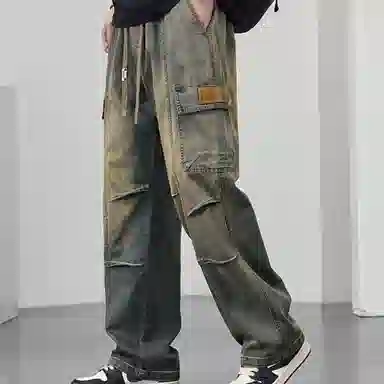 FUNST Vintage Washed Loose Fit Jeans