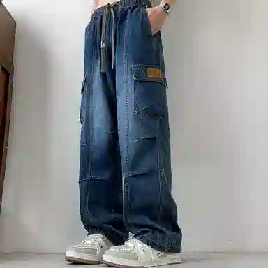 FUNST Vintage Washed Loose Fit Jeans