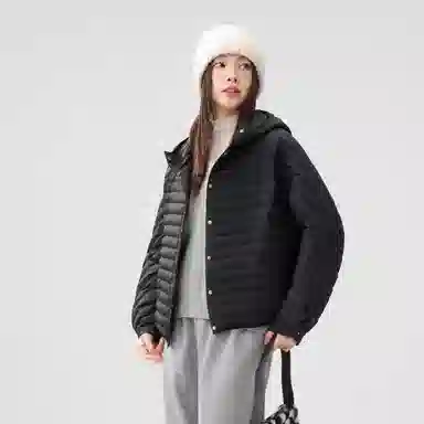 鸭鸭 轻盈保暖简约设计舒适面料百搭时尚休闲纯色羽绒服 女款