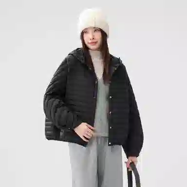 鸭鸭 轻盈保暖简约设计舒适面料百搭时尚休闲纯色羽绒服 女款