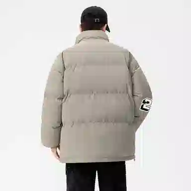 MGDOHOME Vintage Flame Zip-Up Cotton Jacket