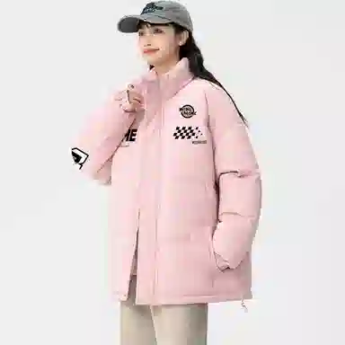 MGDOHOME Vintage Flame Zip-Up Cotton Jacket