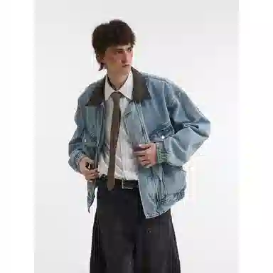 BrandName Vintage Washed Denim Jacket