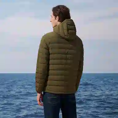 Nautica Windproof Hooded Down Jacket