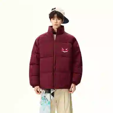 JHCZC Vintage Demon Logo Puffer Jacket