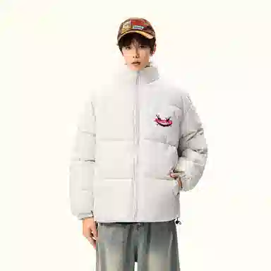 JHCZC Vintage Demon Logo Puffer Jacket