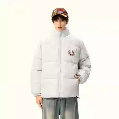 JHCZC Graffiti Demon Logo Puffer Jacket