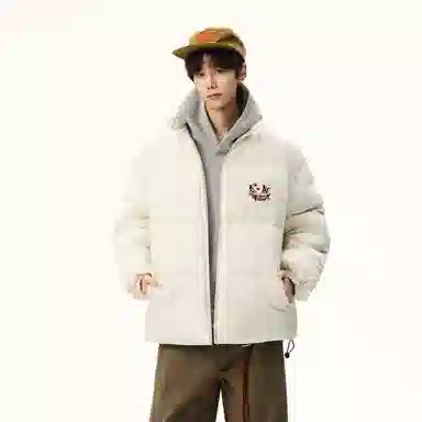 JHCZC Graffiti Demon Logo Puffer Jacket