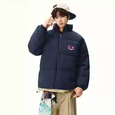 JHCZC Vintage Demon Logo Puffer Jacket