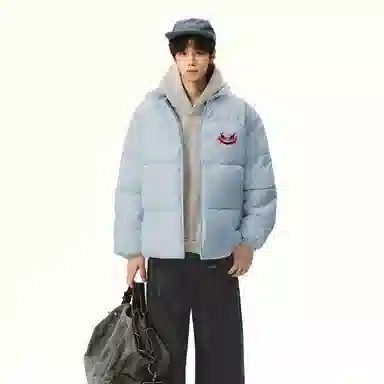 JHCZC Vintage Demon Logo Puffer Jacket