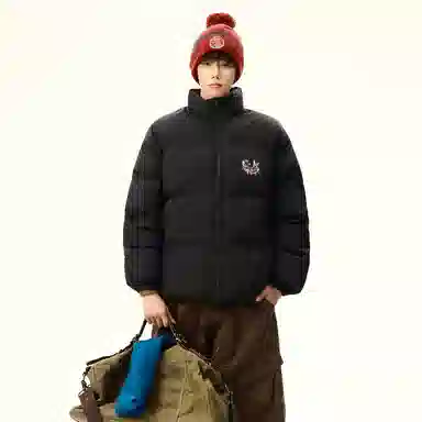 JHCZC Graffiti Demon Logo Puffer Jacket