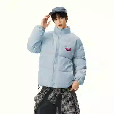 JHCZC Vintage Demon Logo Puffer Jacket