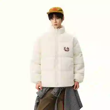 JHCZC Graffiti Demon Logo Puffer Jacket