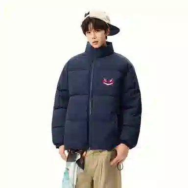 JHCZC Vintage Demon Logo Puffer Jacket