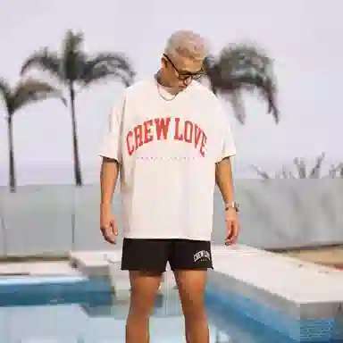 HRDW CREW LOVEoversizeT