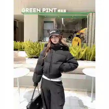 FTTHR Vintage Fur Collar Hoodie Coat