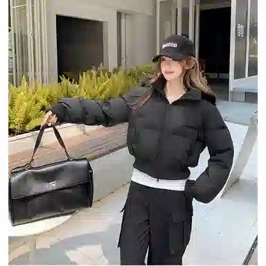 FTTHR Vintage Fur Collar Hoodie Coat