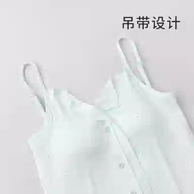 静英鸾 带胸垫简约小清新休闲时尚亲肤舒适家居服睡衣套装 女款