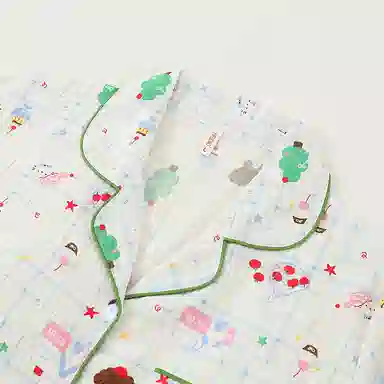 静英鸾 带胸垫休闲时尚甜美可爱卡通小动物亲肤舒适可外穿家居服睡衣套装 女款