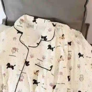 静英鸾 休闲舒适透气长袖长裤开衫可外穿家居服睡衣礼盒 女款