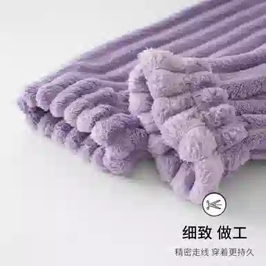 静英鸾 舒适简约加绒加厚宽松长裤柔软家居服睡裤 女款