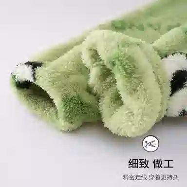 静英鸾 舒适简约加绒加厚宽松长裤柔软家居服睡裤 女款