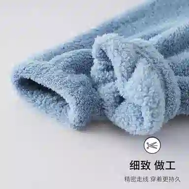 静英鸾 舒适简约加绒加厚宽松长裤柔软家居服睡裤 女款