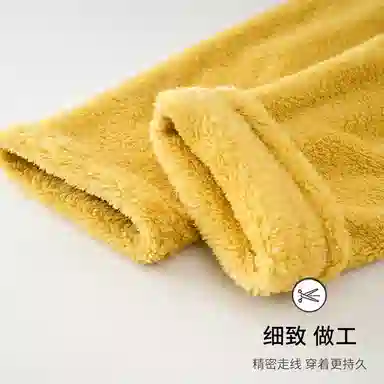 静英鸾 舒适简约加绒加厚宽松长裤柔软家居服睡裤 女款