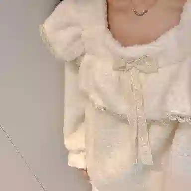 静英鸾 秋冬季纯色甜美风珊瑚绒加绒加厚保暖休闲舒适家居服睡衣套装 女款