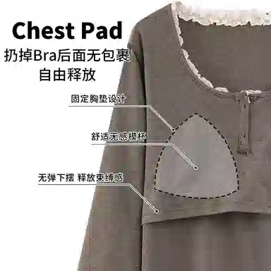 静英鸾 带胸垫简约可爱卡通小狗休闲舒适亲肤家居服睡衣套装 女款