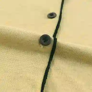 静英鸾 棉质带胸垫长袖长裤翻领开衫纯色简约家居服秋冬季睡衣套装 女款