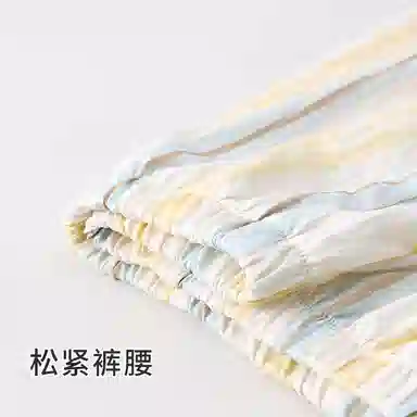 静英鸾 夏季女简约休闲亲肤宽松透气条纹设计家居服睡衣套装 女款