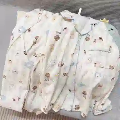 静英鸾 柯基图案简约舒适可外穿家居服睡衣套装 女款