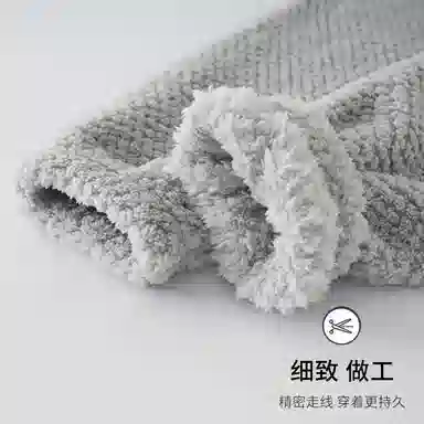 静英鸾 舒适简约加绒加厚宽松长裤柔软家居服睡裤 女款