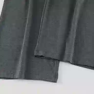 静英鸾 棉质长袖开衫圆领套头带胸垫背心长裤纯色柔软舒适三件套家居服春秋季睡衣套装 女款