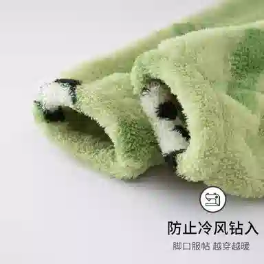 静英鸾 舒适简约加绒加厚宽松长裤柔软家居服睡裤 女款