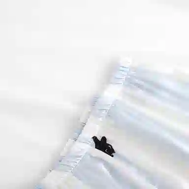 静英鸾 冰丝长袖长裤翻领开衫可爱卡通条纹小黑猫家居服秋冬季睡衣套装 女款
