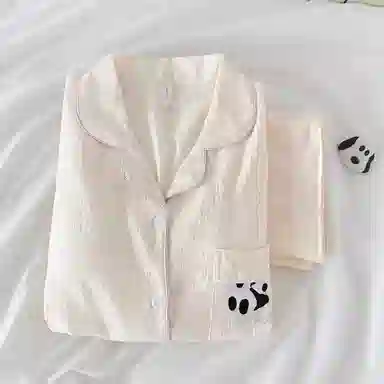 静英鸾 情侣简约舒适休闲风家居服睡衣套装 男女同款
