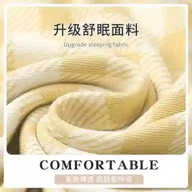 静英鸾 休闲时尚翻领简约格子卡通番茄亲肤舒适可外穿家居服睡衣套装 女款